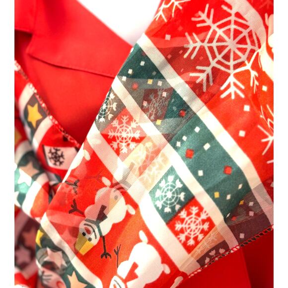 Christmas Holiday Scarf - Sheer and Lightweight - Picture 3 of 5